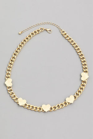 Unchain My Heart Necklace- Gold